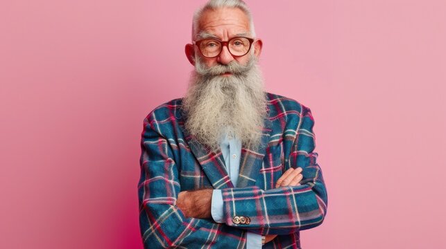 A man with a beard