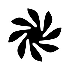 Black y2k art shape vector graphic element. Trendy retro style shape isolated on transparent background .