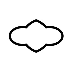 Black y2k art shape vector graphic element. Trendy retro style shape isolated on transparent background .