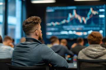 Educational Seminar on Forex Trading with a Knowledgeable Speaker in Modern AV-Equipped Room