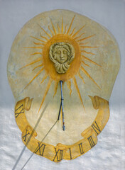 sundial, Rust, Burgenland, Austria, May 2024