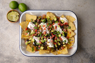 american style football day nacho