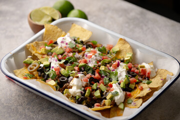 american style football day nacho