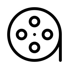 video roll icon with line style, perfect for user interface projects