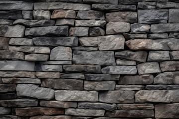 Fototapeta premium Processed collage of old medieval stone wall texture in daylight. Background for banner
