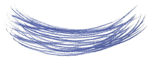 Purple pencil strokes in simple style, isolated on transparent background.