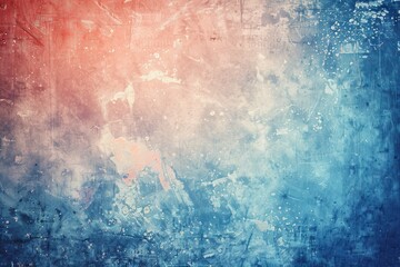 Naklejka premium The abstract painting is a gradient of colorful green and blue watercolor paint on old paper with a grainy, dirty texture.