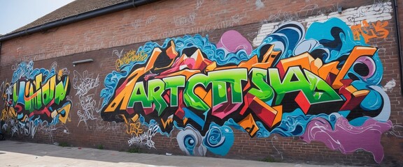 graffiti at wall illustration