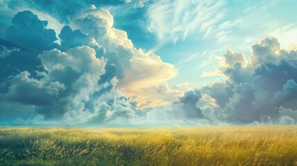 Landscape with sky as backdrop