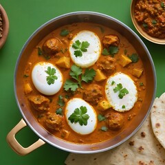 Delicious Indian cuisine Egg Curry recipe with boiled eggs