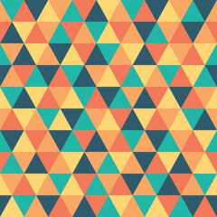 triangle seamless pattern with various colors