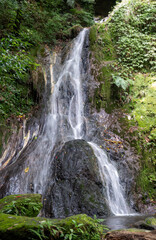 Waterfall in the Flower Clock Park near Yangmingshan National Park, Taipei and New Taipei City, Taiwan