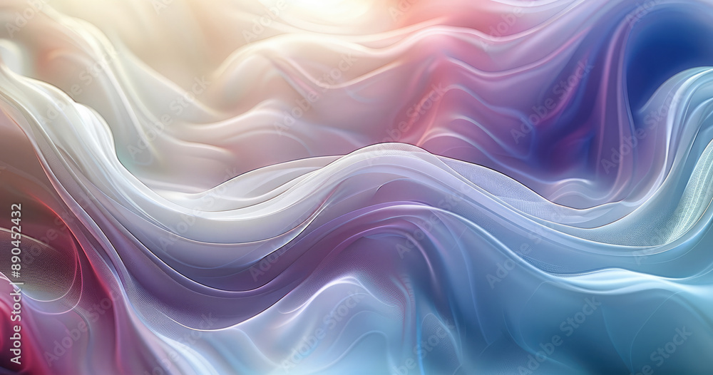 Poster Abstract wallpaper design with a blurred texture creating a backdrop with copy space. Generative AI.