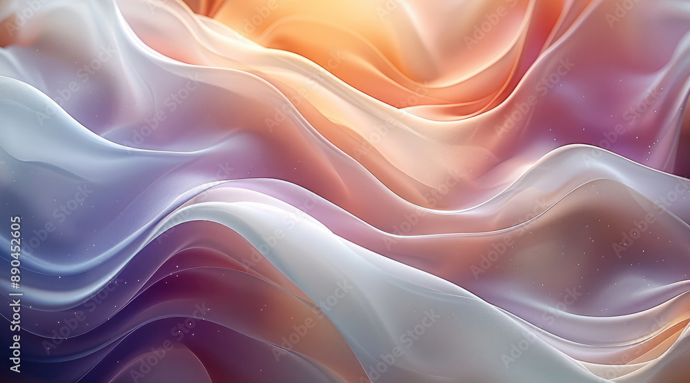 Aufkleber Abstract wallpaper design with a blurred texture creating a backdrop with copy space. Generative AI.