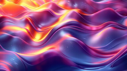 Obraz premium Abstract Wavy Background with Vibrant Colors