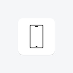 Mobile Phone line icon , vector, pixel perfect, illustrator file