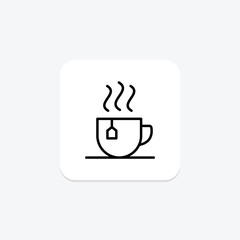 Office Tea Cup line icon , vector, pixel perfect, illustrator file