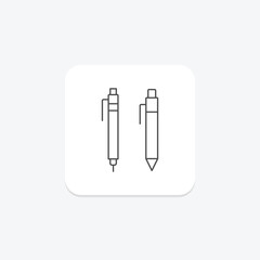 Pens thinline icon , vector, pixel perfect, illustrator file