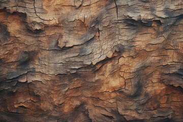 Obraz premium Processed collage of old tree bark trunk material texture. Background for banner, backdrop