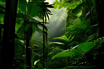 Naklejka premium tropical jungle
