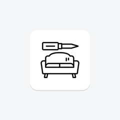Furniture Repair line icon , vector, pixel perfect, illustrator file