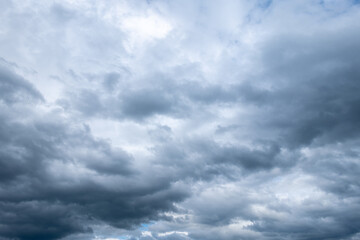 Dramatic cloudy sky in summer.