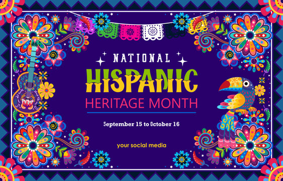 hispanic heritage month poster background