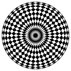 abstract 3d sphere illusion art 