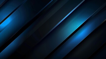 Abstract Diagonal Stripes Blue Black Background