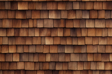 Processed collage of wooden roof shingles texture. Background for banner, backdrop or texture