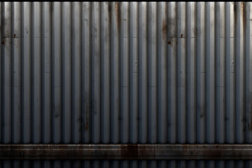Processed collage of rust metal fence or wall in daylight. Background for banner, backdrop