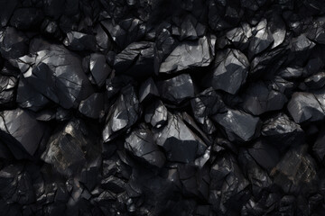 Processed collage of industrial pea coal surface texture. Background for banner, backdrop or texture