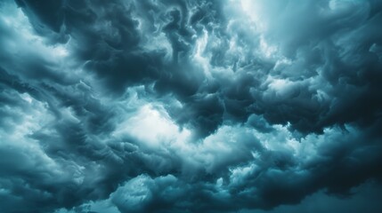 Dark Storm Clouds Illustrating Extreme Weather Conditions