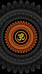 abstract background mandala ohm