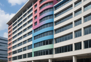  A building that changes color depending on the weather. 