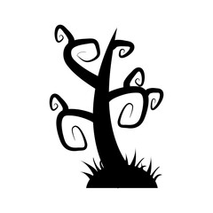 Tree Halloween Silhoutte