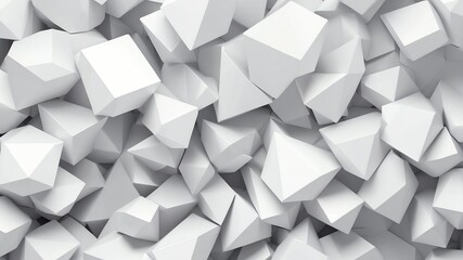 white geometric shapes abstract background design