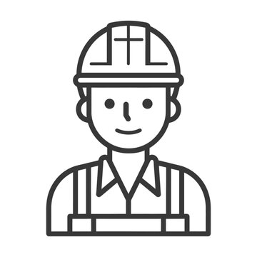 recommend clip art: minimalist electrician line art icon logo symbol