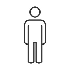 minimalist figure line art icon logo symbol