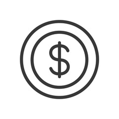 Obraz premium minimalist financing line art icon logo symbol