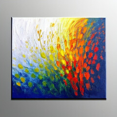 Abstract painting art - creative, paint, wall art