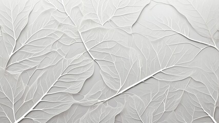 Default White leaf veins abstract background design