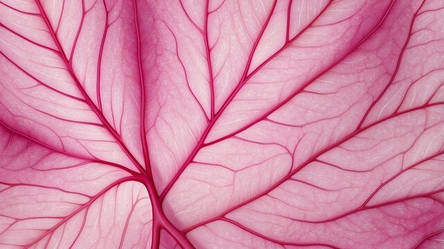 pink leaf veins abstract background design