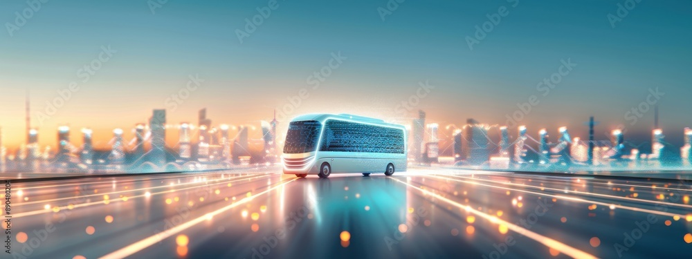 Poster sky-high mobile units with embedded sensors and communication, sky-high mobile units, futuristic mob