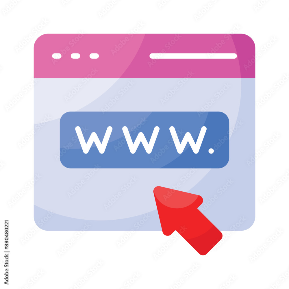 Wall mural get this amazing icon of web browser, ready to use vector