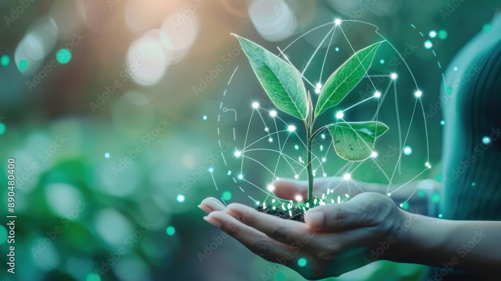 Poster smart agriculture with ai monitoring crop health, ai applications, machine learning algorithms