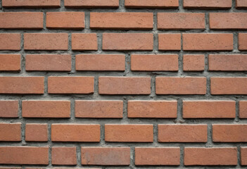 Obraz premium A hyper-realistic close-up of weathered brickwork on a historic building. 