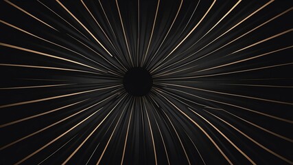 Obraz premium black sunburst rays abstract background design