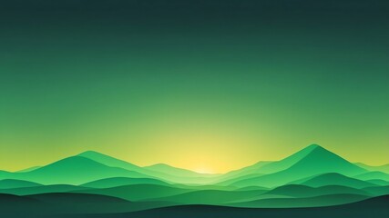 green sunset gradient abstract background design