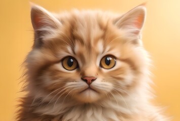 portrait of a beautiful domestic cat